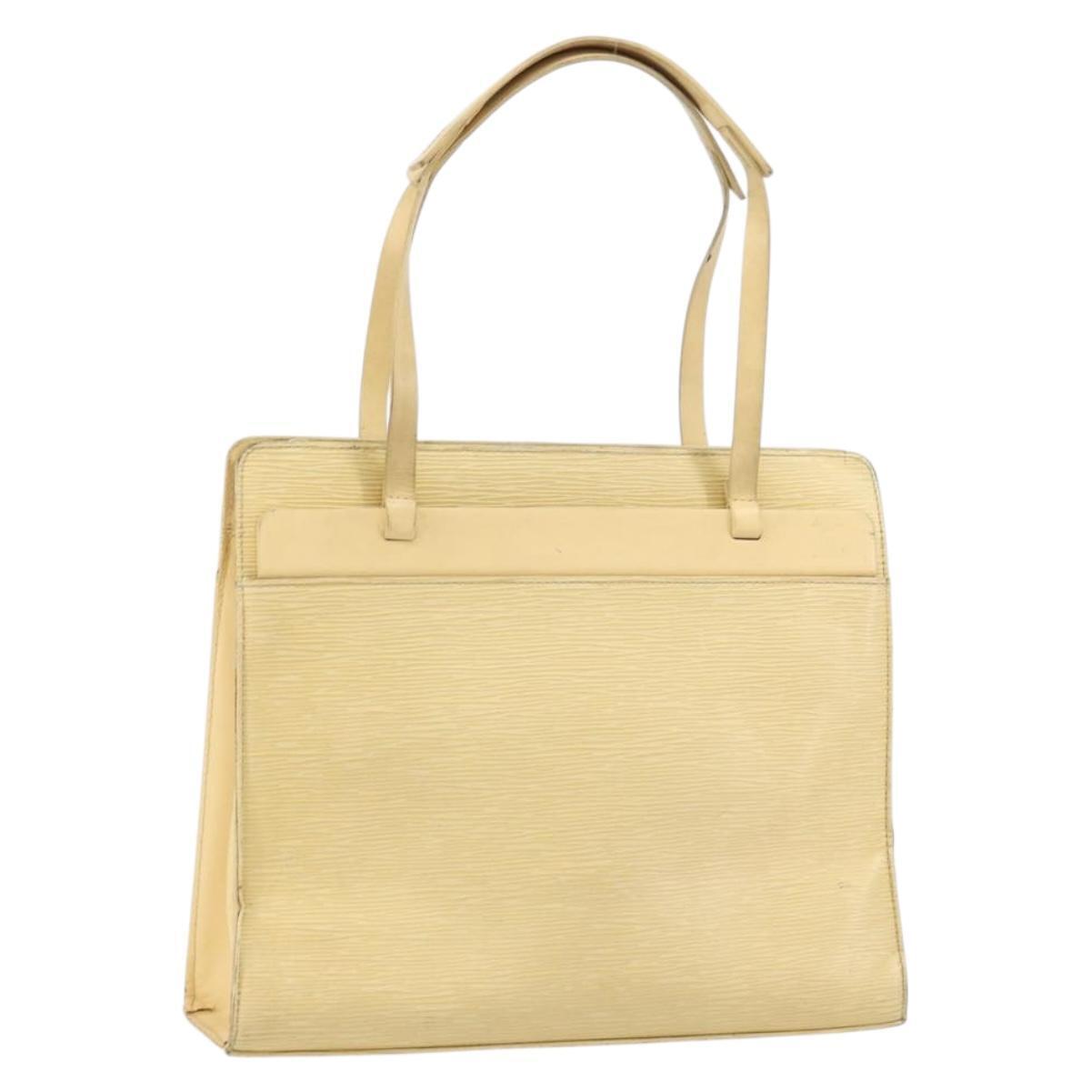 Louis Vuitton Epi Croisette Pm Tote Bag Vanilla M5249a Lv Auth Ti3610
